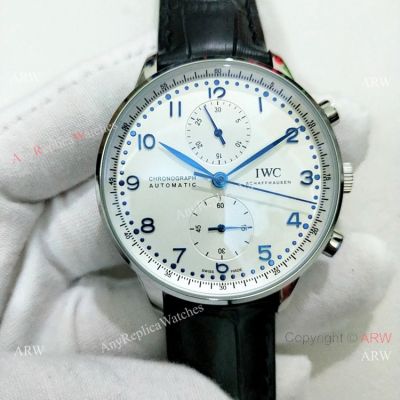 IWC Portuguese Rattrapante SS White Dial Watch - Automatic Movement